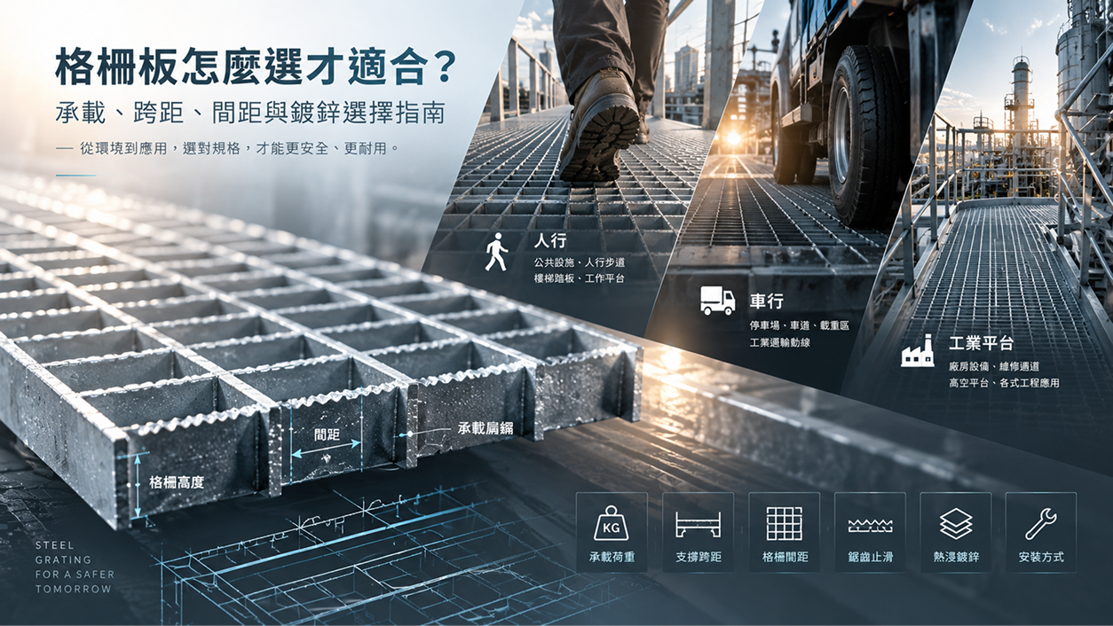 How to Choose the Right Grating? A Guide to Load, Span, Spacing & Galvanizing | K.C.F. · Shou Hsiang