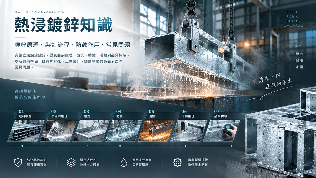 Hot-Dip Galvanizing Knowledge | Principles, Manufacturing Process, Corrosion Protection & FAQ | K.C.F. Enterprise
