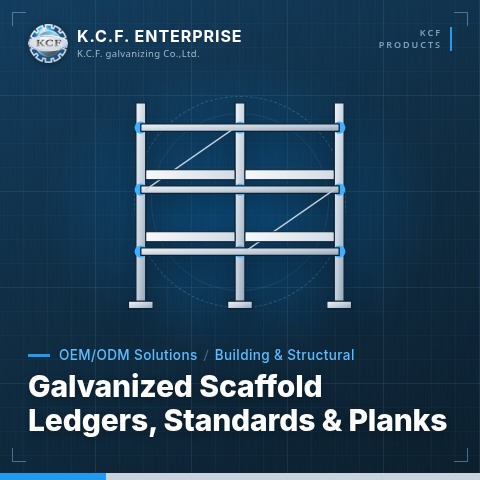 Galvanized Scaffold Ledgers, Standards & Planks